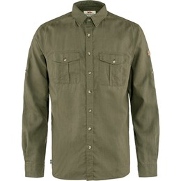 Fjällräven Ãvik Travel Shirt LS Herre M Grøn Skjorter